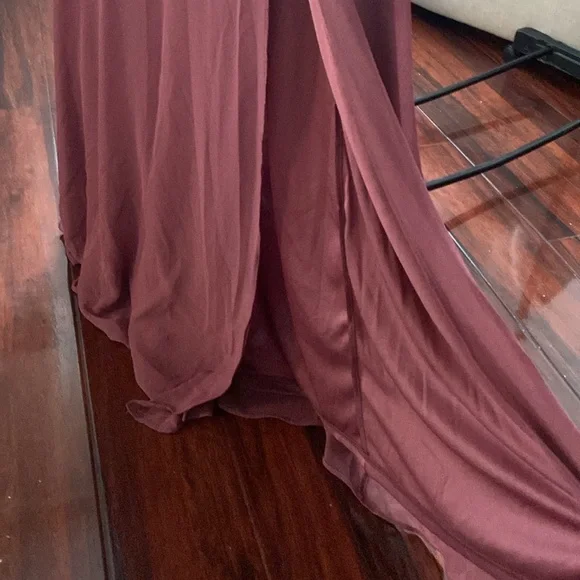 Birdy Grey Maxi Dress Large English red rose, Formal Bridesmaid Gown Pockets - Picture 8 of 8